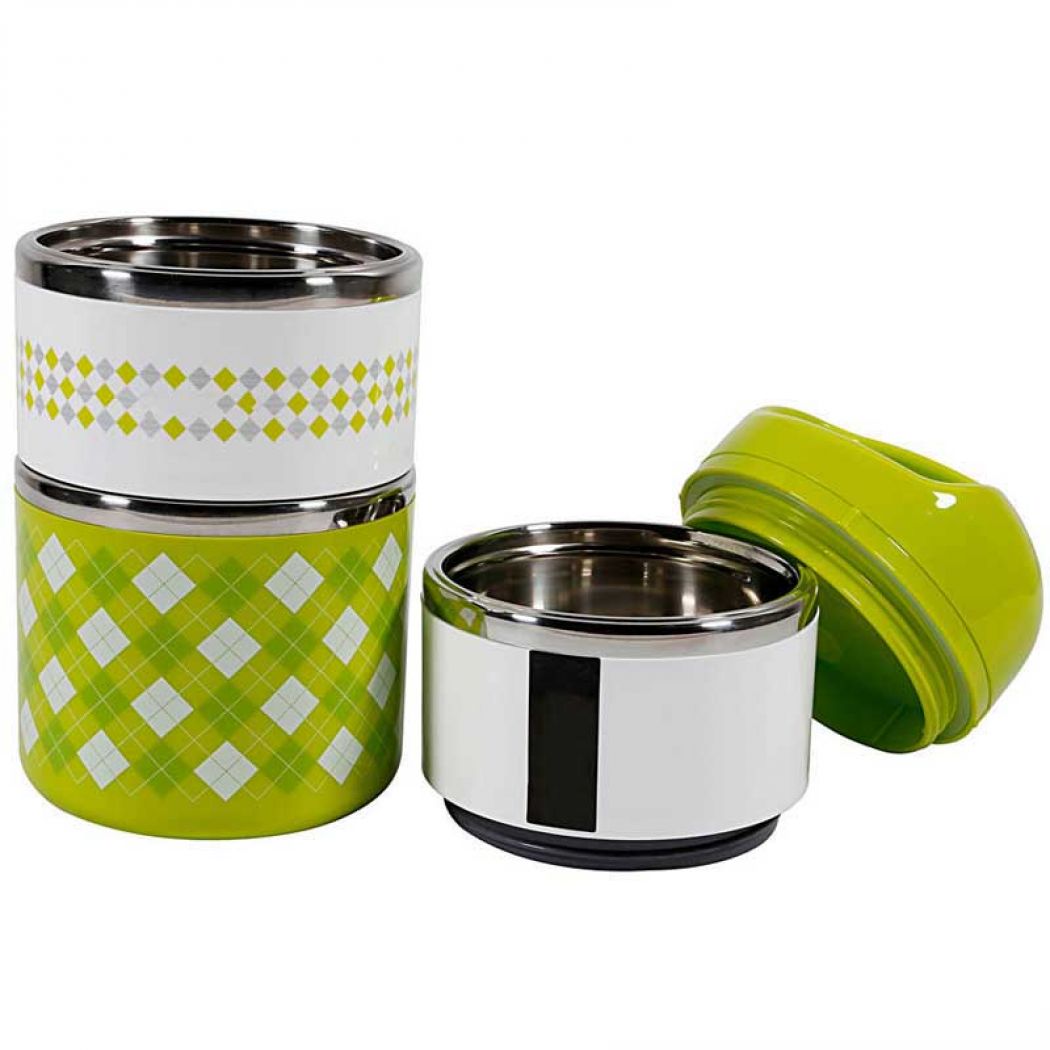 Tedemei Premium Three Layer Green Lunch Box